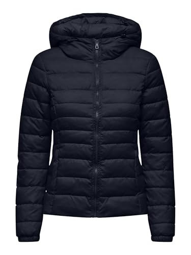 ONLY Damen Nylon Standard Länge Steppjacke, Sky Captain,L