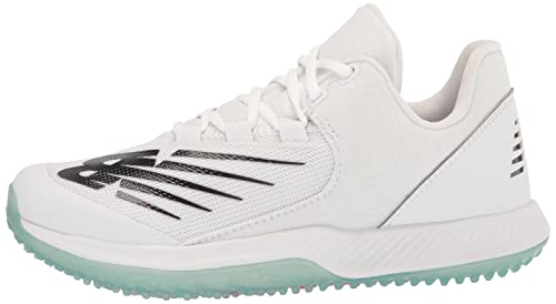 New Balance Men's Fuelcell 4040 V6 Turf-Trainer Baseball Shoe, White/Black, 10 #TOP7