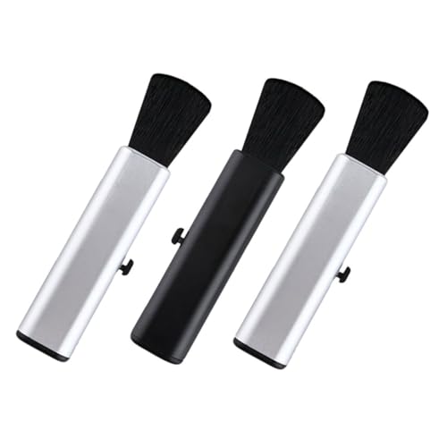 Kisangel Dust Removal Guitar Brush Set 3 Pack Telescopic Design Dense Wool Bristles for Gentle Cleaning