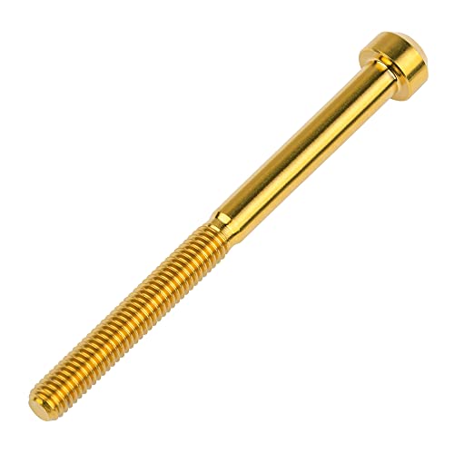 Image of Titanium Torx Square Head M6 x 10 15 20 25 30 35 40 45 50 60 65 70 80mm Screw Pack of 5 (Gold, M6x80mm)