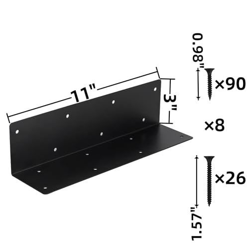 8-Pcs-Raised-Garden-Bed-Corner-Brackets-for-12-24-Flower-Vegetable-Furniture-Planter-Wood-Garden-Bed-Box-11-x-3-x-3-Black-Metal-Corner-Brackets-Decorative-with-Screws 8 Pcs Raised Garden Bed Corner Brackets for 12 24 Flower Vegetable Furniture Planter Wood Garden Bed Box 11 x 3 x 3 Black Metal Corner Brackets Decorative with Screws
