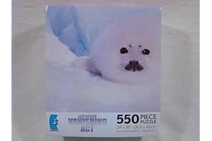 Challenging Vanishing Act Puzzle: 550-Piece Fitchett Baby Seal Jigsaw