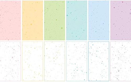LAWN FAWN Single-Sided Petite Paper Pack 6"X6" 36/Pkg Speckles, Designs/3 Each, Spiffy Spots, 12 Patterns/3 Each