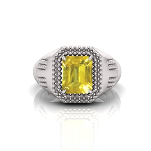 Bague saphir jaune réglable pour en finir avec les problèmes de taille - 2