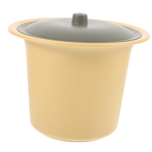 Beaupretty 携帯用トイレ 蓋付き チャンバーポット 便利な尿ポット 男女兼用 プラスチック製 ベッドサイド用 スピットーン 旅行や災害時に 高齢者 妊婦にもお勧め