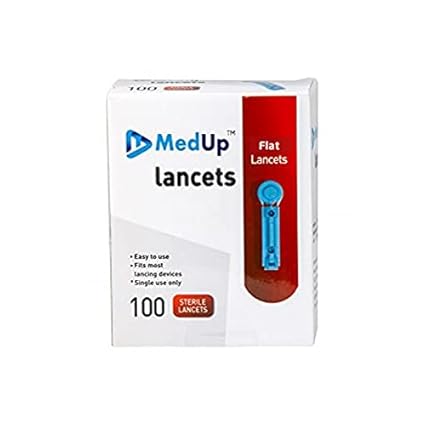 Medup Flat Lancet 100 which suits for Accuchek Lancet device