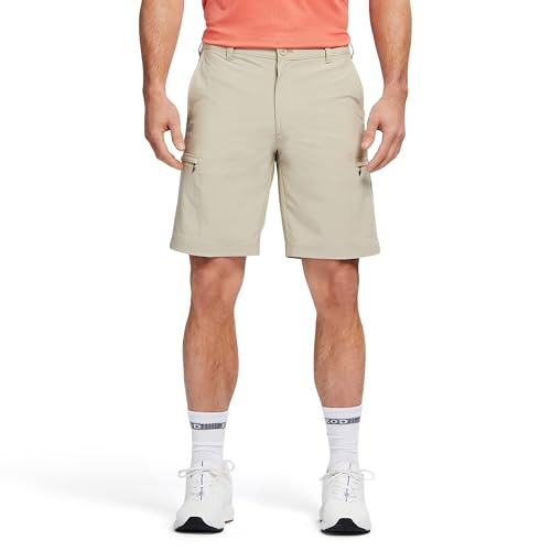 IZOD Men's Golf Swing Flex Stretch Cargo Short, R.Khaki