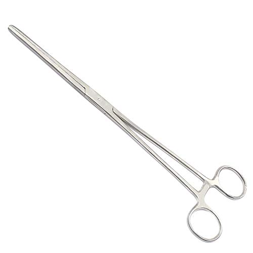 LAJA Imports Ultimate Hemostat Stainless Steel Self-Locking Forceps, Ideal for Hobby Tools, Electronics, Fishing and Taxidermy (Straight, 8)