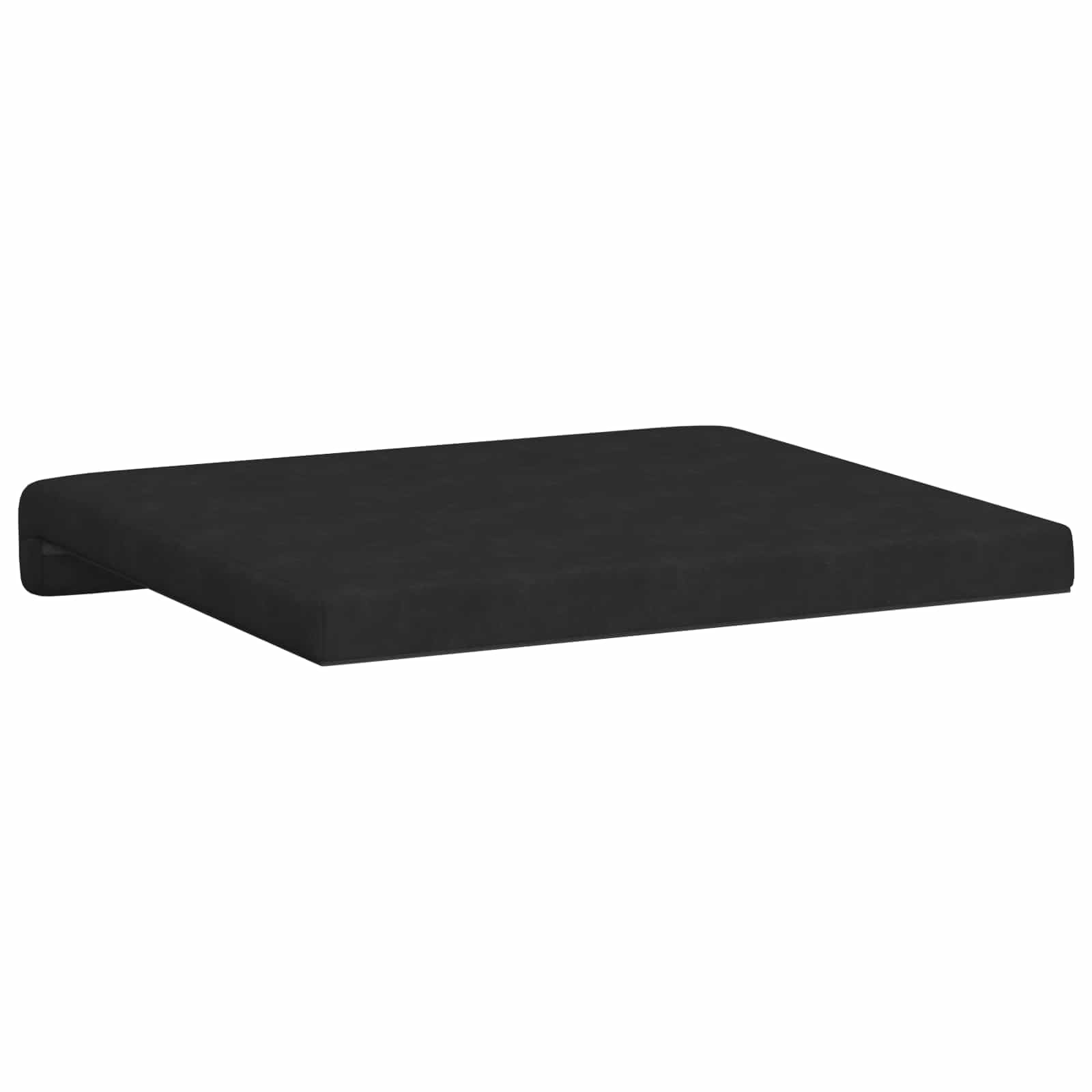 Poduszka na ławkę, zestaw 4 sztuk, mikrofibra, czarna, głębokość 35 cm | Kształt litery L, wypełnienie piankowe, rama z materiału drewnopochodnego, do przedpokoju i salonu