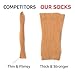 Leather Hero Disposable Try On Socks - Tan Footies for Women, 72 Pairs/144 Pieces