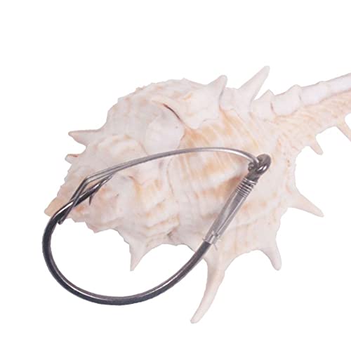 Angelhaken 10 Stück / Box mit hoher Kohlenstoffstahl Seltsamer Rig-Haken, Unkraut-freier Stachelfisch, breite… – Bild 4