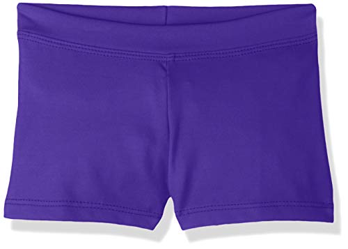 Capezio Girls' Big Boy Cut Low Rise Short, Purple, Medium