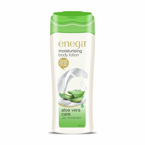 Image of Enega Aloe Vera Care for Normal Skin Non Grassy & Deep Nourish Moisturizing Body Lotion for Men & Women - 300 ML (Pack of 1)