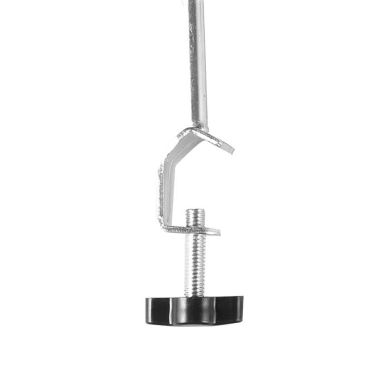 Healifty 6pcs Iron Support Stand Ring Clamp Set for Chemistry Lab Work, Adjustable Universal Lab Clamps with High Stability and Efficiency for Chemical Laboratories