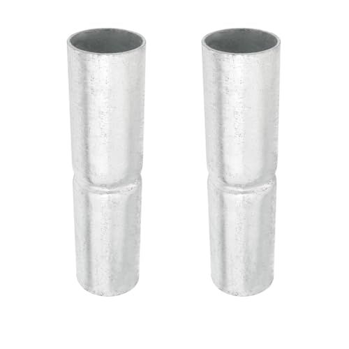 ZYAMY 2PCS Top Rail Fence Sleeve 1-3/8x 6inch Chain Link Fence Part dapter Tube Beam Steel Connector for 1-3/8inch OD