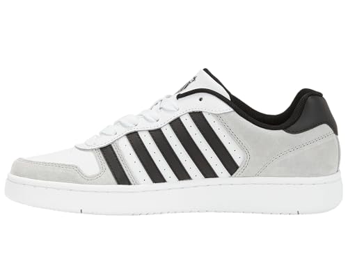 K-Swiss Court Palisades Herren Turnschuh, White Gray Black, 39 EU – Ansicht 6