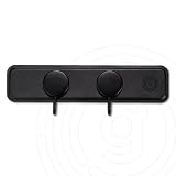 gelmags® Garderobenset HOLD ON - Magnetische Garderobe mit Nano-Gel-Leiste & 2 Magnet-Haken - Ohne Bohren & Rückstandslos Entfernbar - Halterung für Camping, Wohnmobil & Boot - Made in Germany