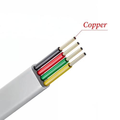 Image of MAKABEE 2 Pack Two Way Telephone Splitters RJ11 Male to Dual Female Cable 6P4C Phone Splitter for Landline Suitable for Telephone, Fax Machine, White