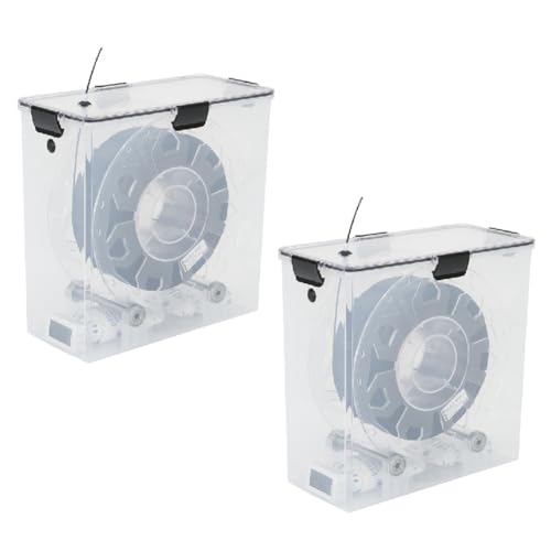 Pesfehhy 2 Cajas Secadoras de Filamentos para Impresora 3D, Herméticas y Resistentes A la Humedad, Monitoreo en Tiempo Real para Filamentos PLA y ABS para Impresora 3D