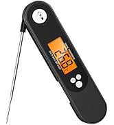 Criacr Meat Thermometers, High Precision Digital Food Thermometer, Backlight LCD Screen Cooking T...