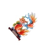 [Matériau] : Cette statue de poisson Feng Shui chinois est fabriquée en résine, un matériau écologique, fiable et durable.[Cadeau idéal] : La sculpture de carpe koï est porteuse de sens et symbolise la chance et la prospérité. C'est un cadeau idéal à offrir à la famille et Pour aux amis lors d'occasions importantes comme les anniversaires, les pendaisons de crémaillère, les fêtes, le Nouvel An chinois, etc.[Décoration intérieure] : Cette sculpture de poisson