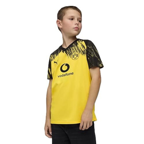 Puma Camiseta Infantil del Borussia Dortmund Home Jersey Replica, Faster Yellow/PUMA B, 164