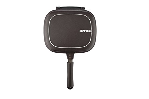 Happycall Titanium Nonstick Double Pan, Flip Pan, Square, Dishwasher Safe, PFOA-free, Brown