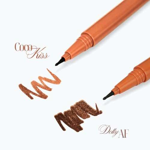 Image of Dotty AF Natural Faux Freckle Pen, Water Ink Formula, Dark Brown Shade, Precision Tip Beauty Mark Enhancer | 2ml