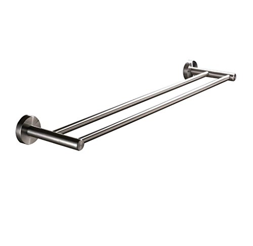 Porte-serviettes suspendu en métal et miroir carré surface géométrique pure - 2