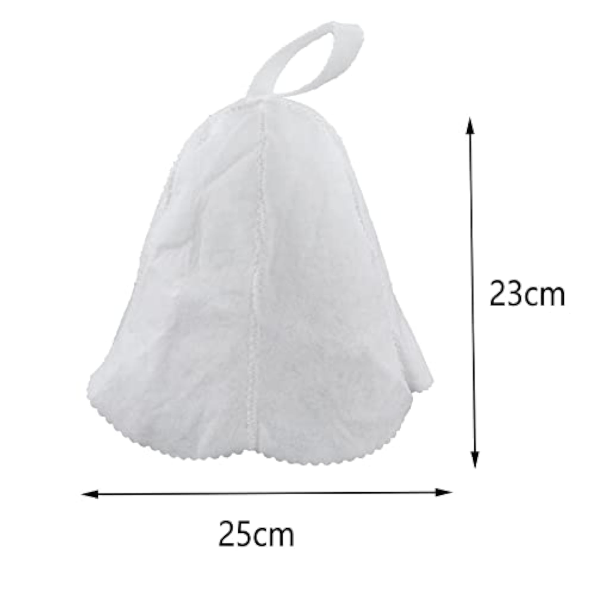 Sauna Cap Russian Banya Hat, Natural Wool Felt