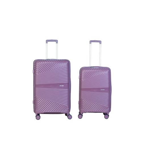 Image of CRUISE Pepper Trolley Bags Set (20+24 Inch)| Hard Shell Expandable Suitcases with 8 Spinner Wheels & TSA Lock | Cabin and Check-in Lightweight Luggage Bag | Adjustable Handle (Set of 2)