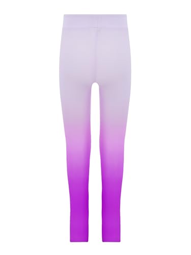 Kids Girls Gymnastics Leggings Shiny Rhinestones Gradient Dance Sports Pants High Waist Athletic Tights4