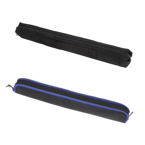 Vaguelly 2pcs Handheld Flute Carrying Bag Durable Oxford Cloth Recorder Storage Pouch for Music Instruments Lightweight and Portable Flute Organizer for Musicians with Trim