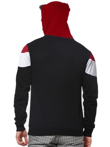 Image of LEOTUDE Men's Loop Knit Round Neck Hoodies (Color Multicolor)