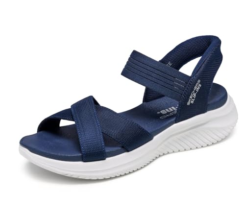 Skechers Donna Ultra Flex 3.0 Sandal Never Better Slip-in ALLENATRICE, Navy, 40 EU