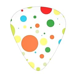 Twister Lot de 12 médiators tendance et durables à pois pour guitare électrique et basse - Les Beatles, Paul McCartney, John Lennon, RIngo Starr, George Harrison