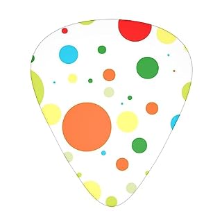 Twister Lot de 12 médiators tendance et durables à pois pour guitare électrique et basse - Les Beatles, Paul McCartney, John Lennon, RIngo Starr, George Harrison