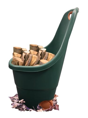 Jardin202 Carrito Multiusos 68L Verde/Naranja