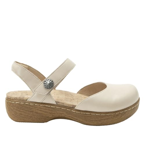 Image of Alegria Women's Opal Leather Shoes with Slingback Open Back Sandals