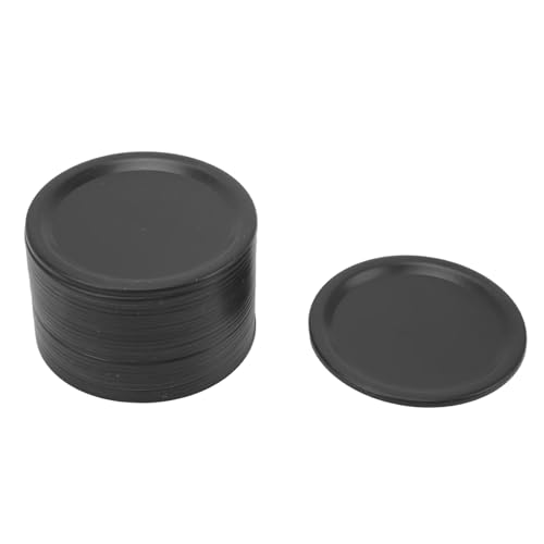 BORDSTRACT Aço Inoxidável Mason Jar Tampas, 26pcs, 2,7 Polegadas, Boca Regular, Para Selar E Estocar