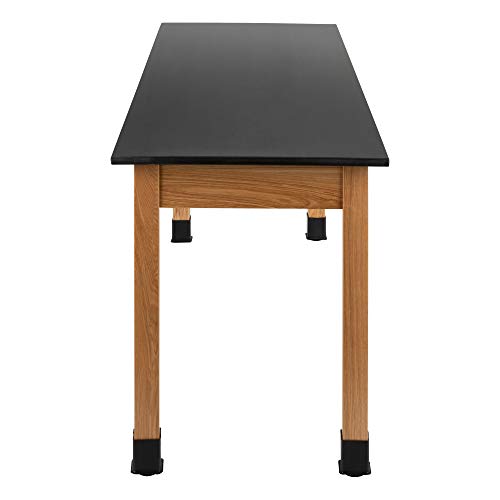 Learniture (24" W X 72" L, Black Science Lab Table W/Phenolic Top #TOP2