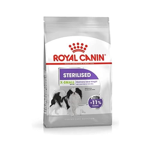 Royal Canin Sterilised X-Small | 1,5 kg | Aliment complet pour chiens très petits | Pour chiens adultes stérilisés très petits ayant tendance à prendre du...