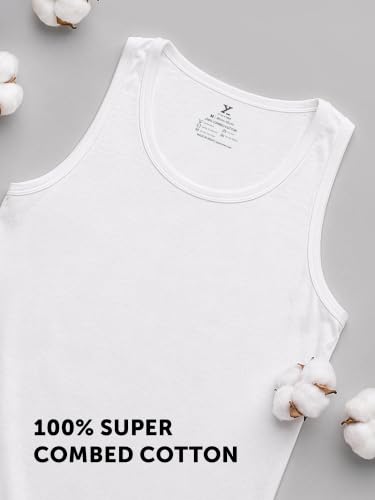 Image of XYXX Men's Solid Regular Fit Vest | Soft and Breathable Baniyan for Man, Light and Comfortable Man's Inner (Pack of 3)