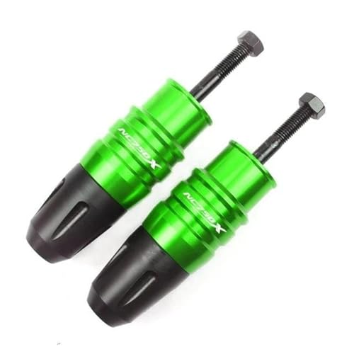 Curseur protection échappement moto NC750X tampon antichoc de cadre vert 1