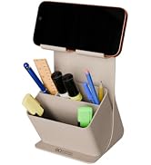 eo Desk Organizer with Phone Stand | Dual Compartment Pen Stand | Removable Base Organizer | Quic...