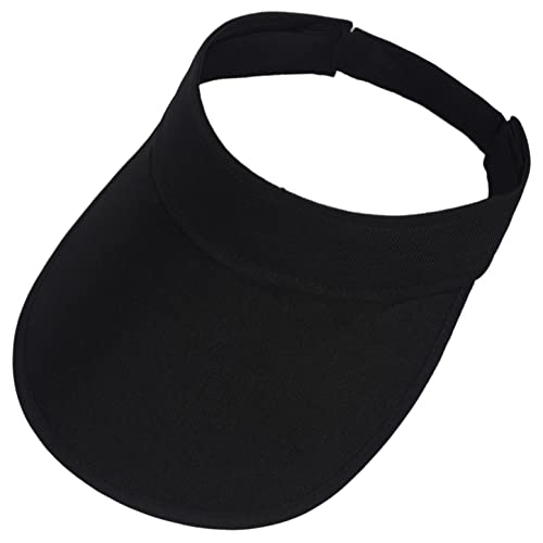 Sun Visor For Women Upf 50+ Uv Protection Adjustable Summer Beach Hat (Black) #TOP8