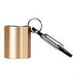 Hosrivae Angelhalter aus Aluminiumlegierung, Lochhalter, sichere Bootsaufbewahrung, tragbar, Süßwasser-Angeln, Rot (Gold)