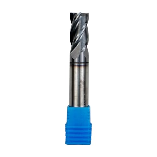Image of HRC 55 Deg 4 Flute 5 /16 inch Carbide Square End Mill for Alloy Steel Hardened Steel AlTiN Coating CNC Router Bit - 1Pc