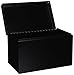 MMF Industries STEELMASTER Steel Card File Box Without Block | 5 x 8 Sized Index Cards | Black | Durable Metal Steel | Scratch-Resistant Finish | 900 Card Capacity