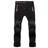 SUKUTU Pantalones de Senderismo para Hombres al Aire Libre Pantalones Multibolsillos Ligeros Transpirables para Caminar montaña Correr con cinturón